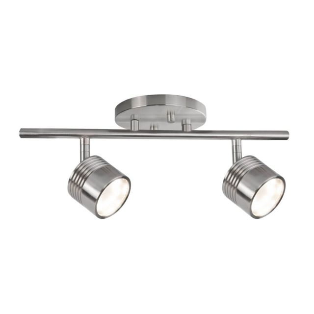 Kuzco Lighting TR10015-BN Lyra 15 inch LED Track Light in Brushed Nickel with Frosted Glass
