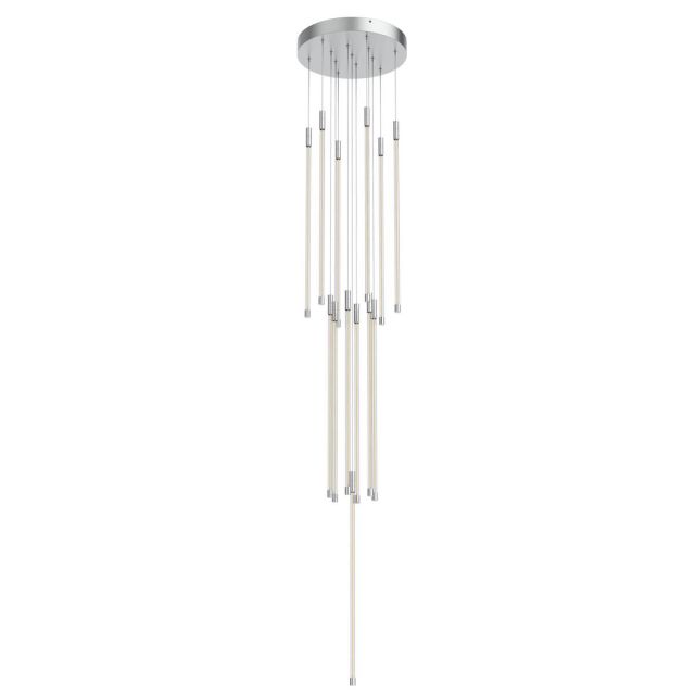 Kuzco Lighting Motif 13 inch LED Multi Pendant in Chrome with Clear Glass MP75127-CH