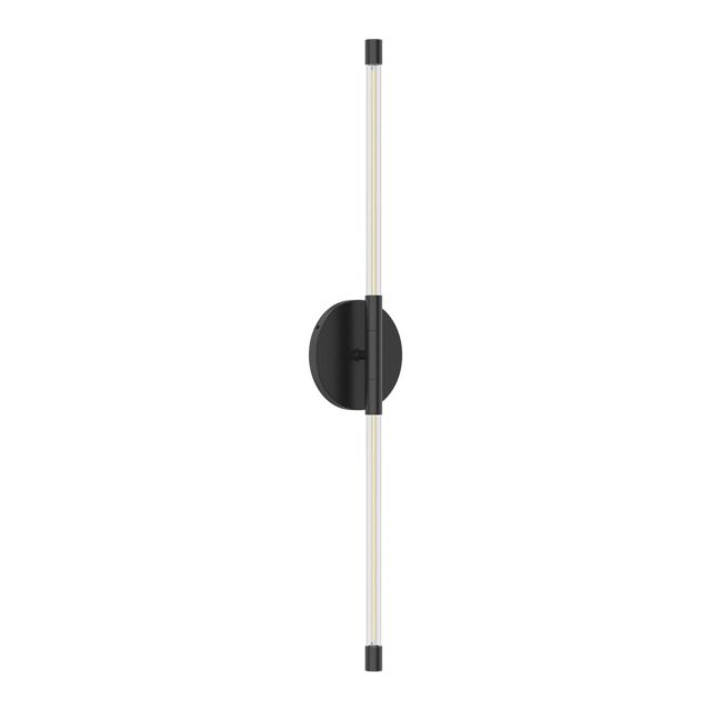 Kuzco Lighting Motif 26 inch Tall LED Wall Sconce in Black with Clear Glass WS74226-BK