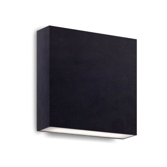 Kuzco Lighting AT6606-BK Mica 6 inch Tall LED Outdoor Wall Light in Black with Frosted Glass