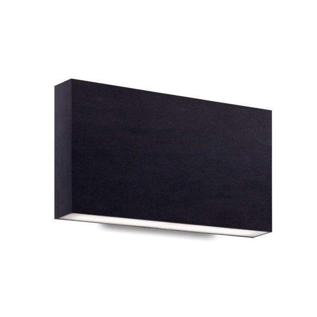 Kuzco Lighting AT6610-BK Mica 10 inch LED Outdoor Wall Light in Black with Frosted Glass