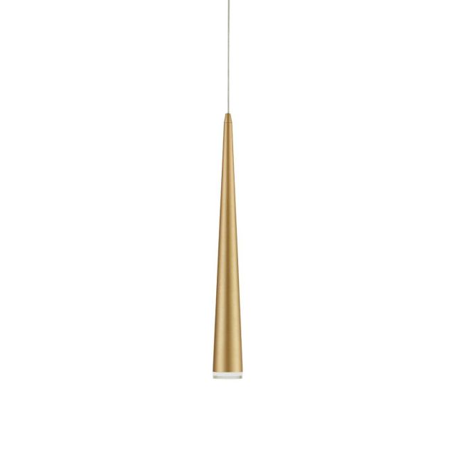 Kuzco Lighting 401215BG-LED Mina 3 inch LED Pendant in Brushed Gold with Acrylic Diffuser