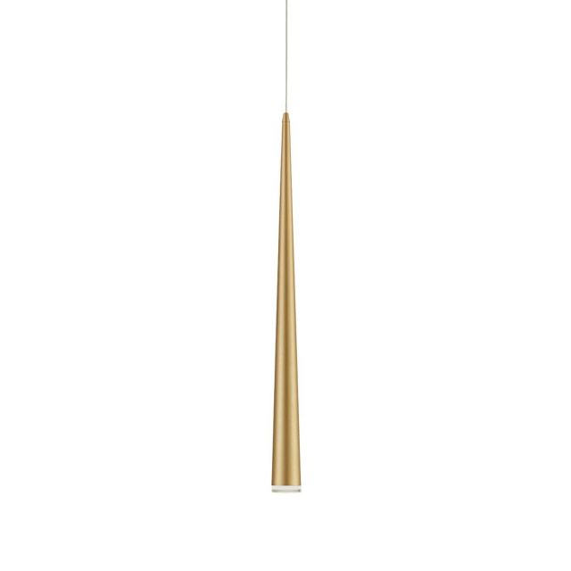 Kuzco Lighting 401216BG-LED Mina 3 inch LED Pendant in Brushed Gold with Acrylic Diffuser