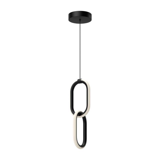 Kuzco Lighting Airen 5 inch LED Mini Pendant in Black with Frosted Silicone Diffuser PD92615-BK