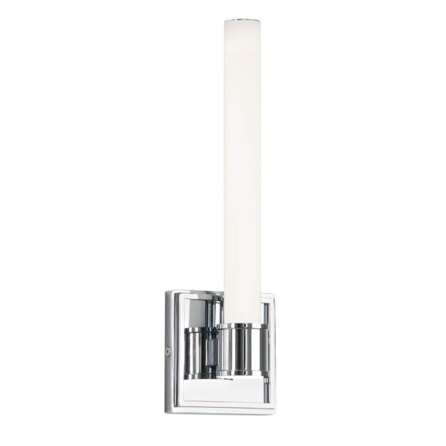 Kuzco Lighting WS17014-CH Rona 14 inch Tall LED Wall Sconce in Chrome with Opal Glass