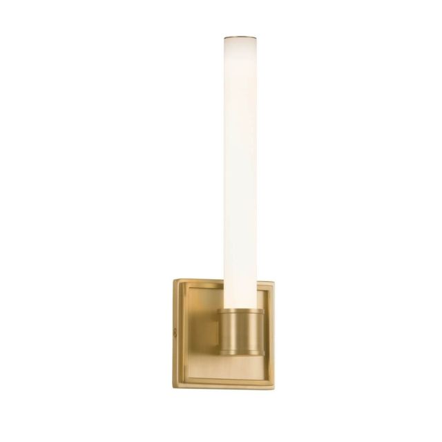 Kuzco Lighting WS17014-BG Rona 14 inch Tall LED Wall Sconce in Brushed Gold with Opal Glass