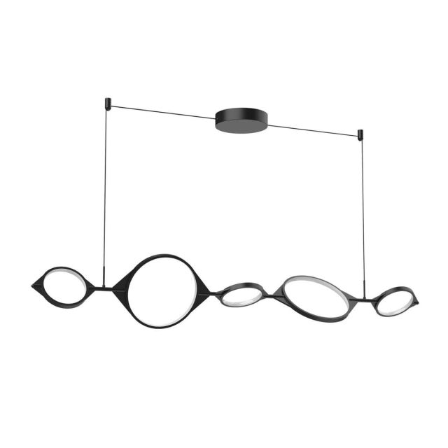 Kuzco Lighting Serif 56 inch LED Linear Light in Black with Frosted Silicone Diffuser LP84457-BK