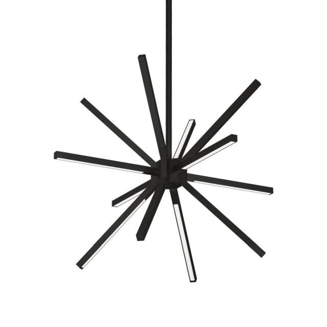 Kuzco Lighting CH14220-BK Sirius 20 inch LED Chandelier in Black with White Acrylic Diffuser