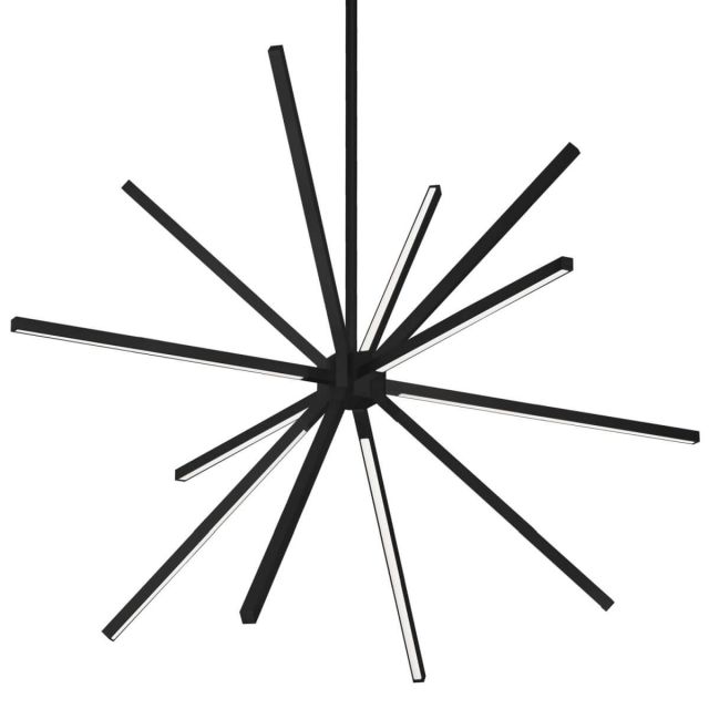 Kuzco Lighting CH14232-BK Sirius 32 inch LED Chandelier in Black with White Acrylic Diffuser