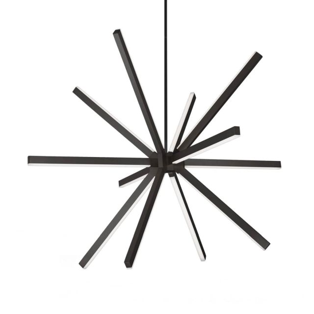 Kuzco Lighting CH14348-BK Sirius 46 inch LED Chandelier in Black with White Acrylic Diffuser