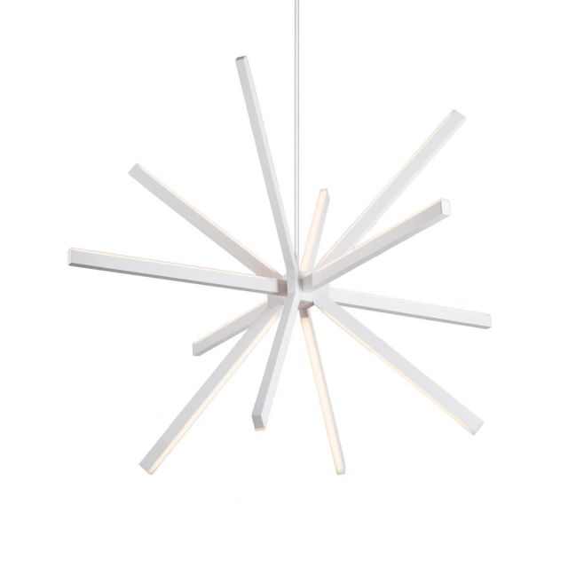 Kuzco Lighting CH14348-WH Sirius 46 inch LED Chandelier in White with White Acrylic Diffuser