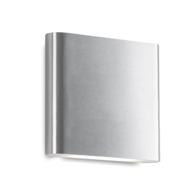 Kuzco Lighting AT6506-BN Slate 6 inch Tall LED Outdoor Wall Light in Brushed Nickel with Frosted Glass