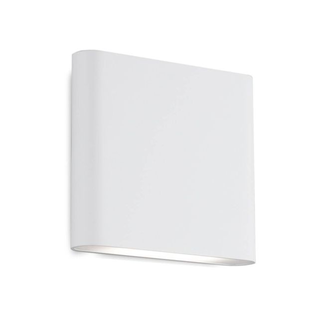 Kuzco Lighting AT6506-WH Slate 6 inch Tall LED Outdoor Wall Light in White with Frosted Glass