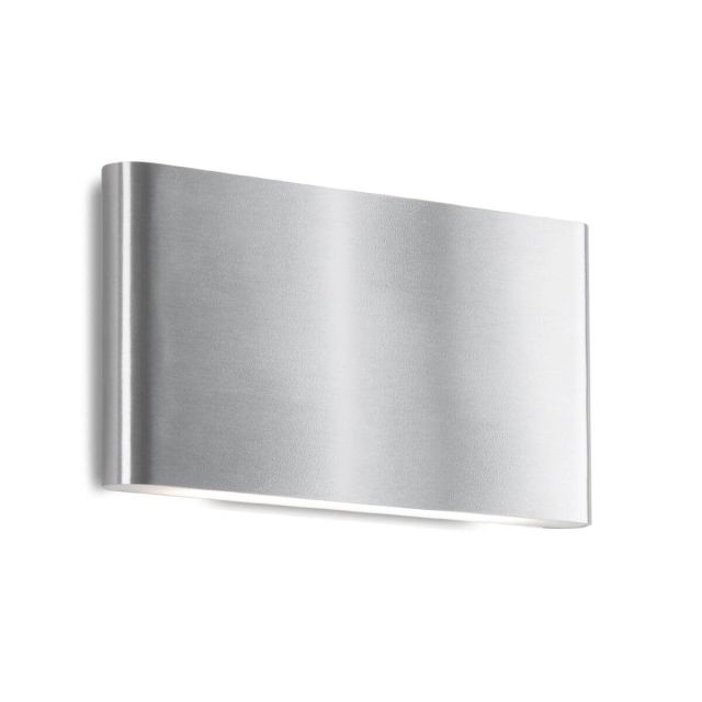 Kuzco Lighting AT6510-BN Slate 10 inch LED Outdoor Wall Light in Brushed Nickel with Frosted Glass