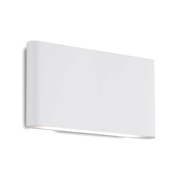 Kuzco Lighting AT6510-WH Slate 10 inch LED Outdoor Wall Light in White with Frosted Glass