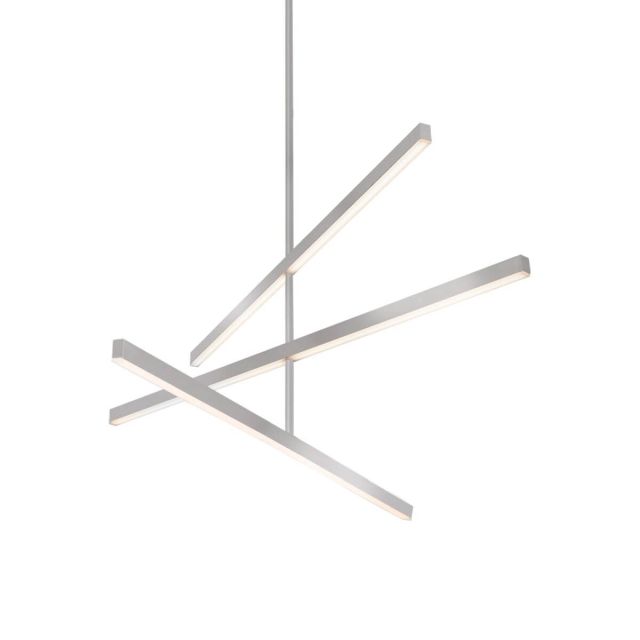 Kuzco Lighting CH10345-BN Vega 45 inch LED Linear Light in Brushed Nickel with White Acrylic Diffuser