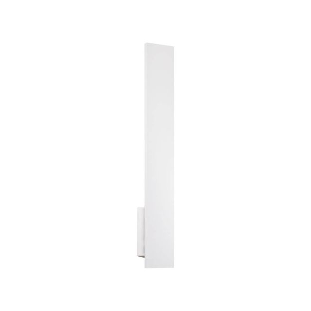 Kuzco Lighting AT7924-WH Vesta 24 inch Tall LED Outdoor Wall Light in White with Frosted Glass
