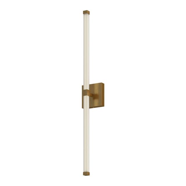 Kuzco Lighting Blade 32 inch LED Bath Vanity Light in Brushed Gold with Clear Acrylic Exterior - Frosted Silicone Interior VL23532-BG