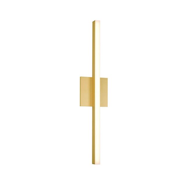 Kuzco Lighting WS10324-BG Vega 23 inch Tall LED Wall Sconce in Brushed Gold with White Acrylic Diffuser