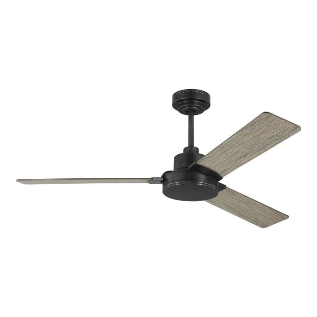 Visual Comfort Fan Jovie 52 inch 3 Blade Outdoor Ceiling Fan in Aged Pewter with Light Grey Weathered Oak Blade 3JVR52AGP