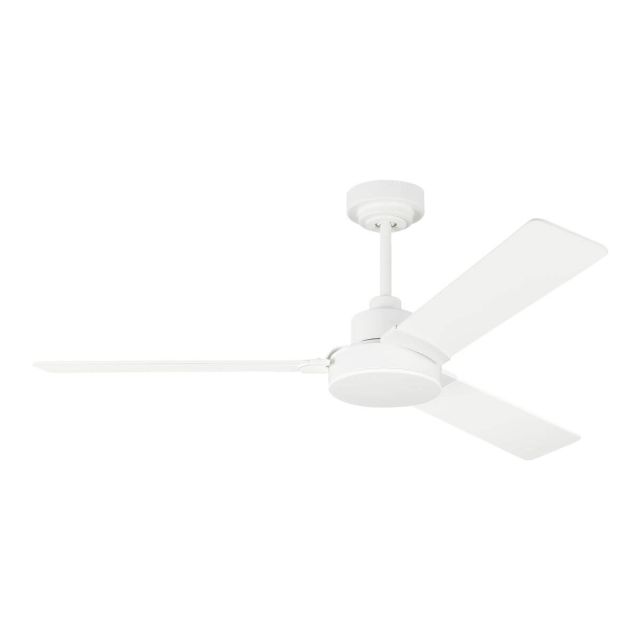 Visual Comfort Fan Jovie 52 inch 3 Blade Outdoor Ceiling Fan in Matte White 3JVR52RZW