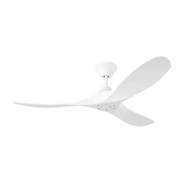 Visual Comfort Fan 3MGMR52RZW Maverick Coastal 52 inch 3 Blade Outdoor Ceiling Fan in Matte White