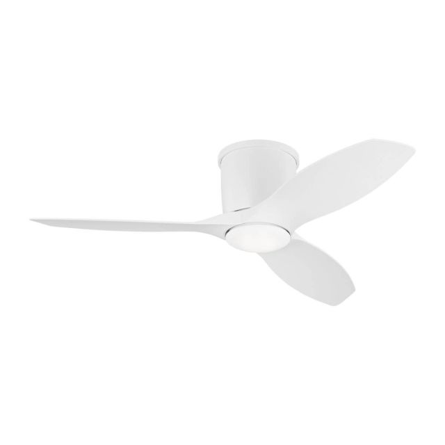 Visual Comfort Fan Titus 44 inch 3 Blade Outdoor LED Hugger Fan in Matte White 3TTHR44RZWD