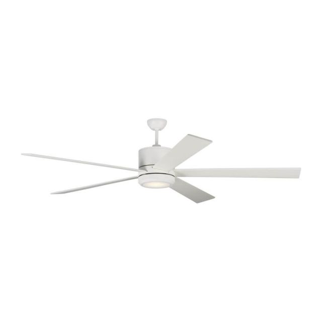 Visual Comfort Fan Vision 72 inch 5 Blade LED Ceiling Fan in Matte White - 5VMR72RZWD