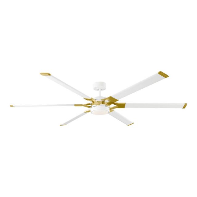 Visual Comfort Fan Loft 72 inch 6 Blade LED Ceiling Fan in Matte White 6LFR72RZWBBSD