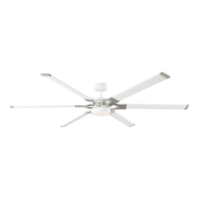 Visual Comfort Fan Loft 72 inch 6 Blade LED Ceiling Fan in Matte White 6LFR72RZWD