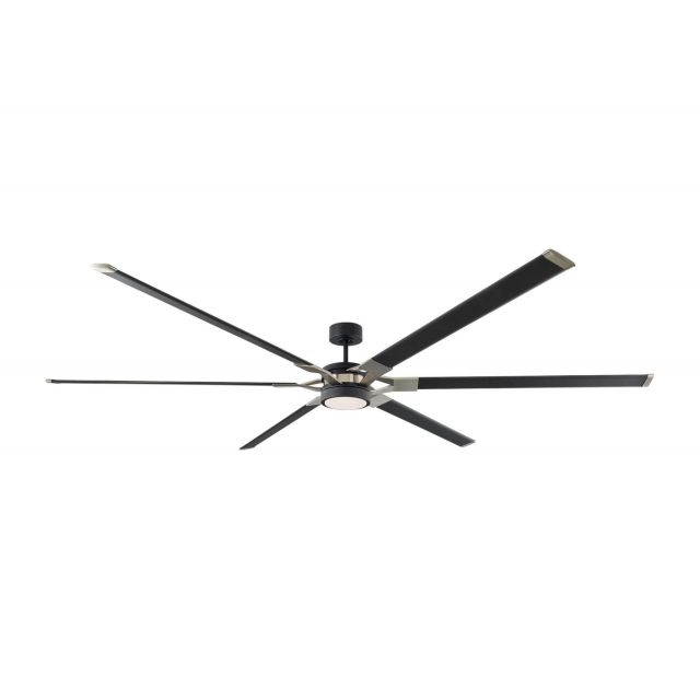 Visual Comfort Fan Loft 96 Inch 6 Blade LED Ceiling Fan in Midnight Black 6LFR96MBKD