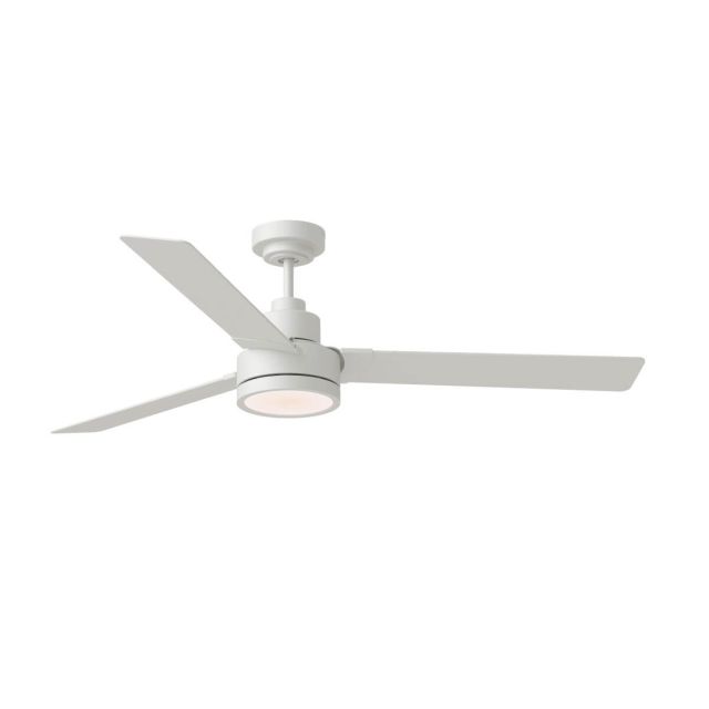 Visual Comfort Fan Jovie 58 inch 3 Blade Outdoor LED Ceiling Fan in Matte White 3JVR58RZWD