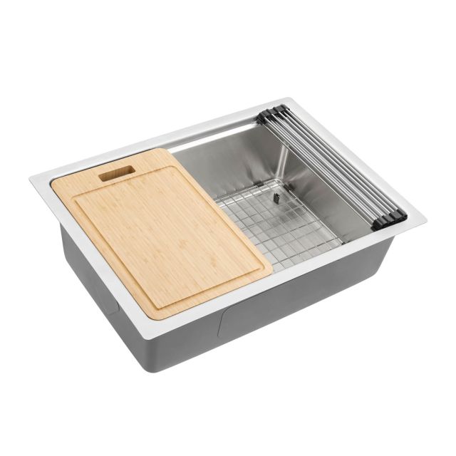 Ruvati Renaro 33 x 22 inch 16 Gauge Drop-in Topmount Double Bowl