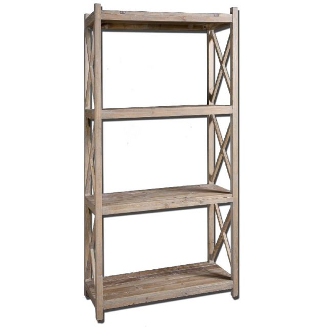 Uttermost Stratford 39 x 79 inch Reclaimed Wood Etagere 24248