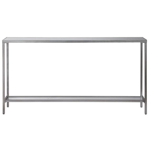 Uttermost Hayley 60 x 31 inch Console Table in Silver 24913