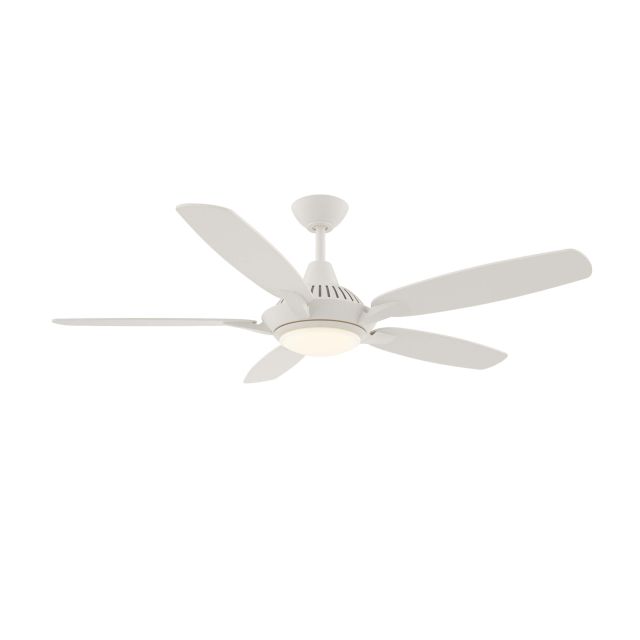 Wind River Fans WR1440MW Solero 52 inch 5 Blade LED Ceiling Fan in Matte White with White Blades