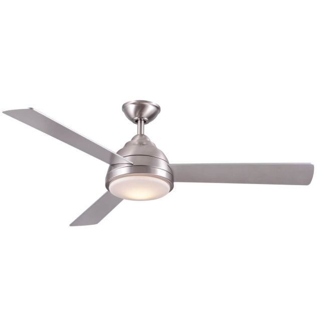 Wind River Fans Neopolis 52 inch 3 Blade LED Ceiling Fan in Stainless steel with Silver Blade WR1473SS