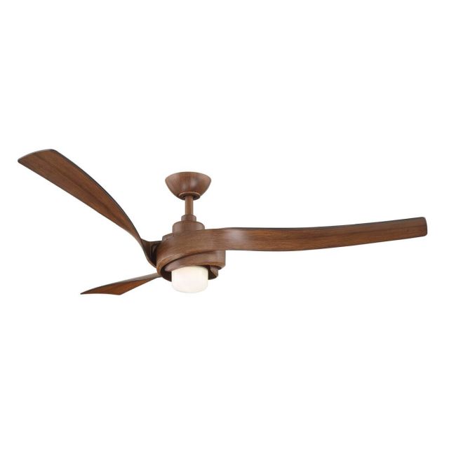 Wind River Fans Kurve 60 inch 3 Blade Smart LED Ceiling Fan in Walnut WR1804WAL