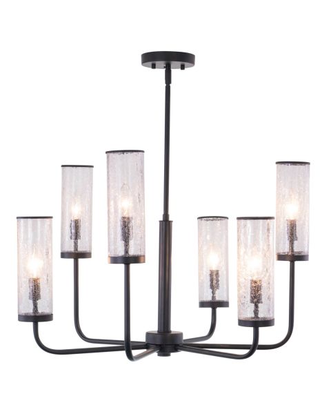 Vaxcel Lighting H0266R Glencoe 6 Light 28 inch Chandelier in Matte