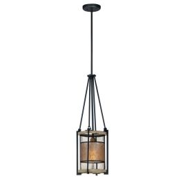 Maxim Lighting 27563BKBWAB Boundry 1 Light 9 Inch Pendant in