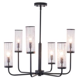 Vaxcel Lighting H0266R Glencoe 6 Light 28 inch Chandelier in Matte
