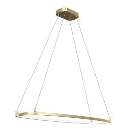 41 Inch Led Elan 84312CG Koloa 41 inch LED Ring Chandelier in Champagne Gold