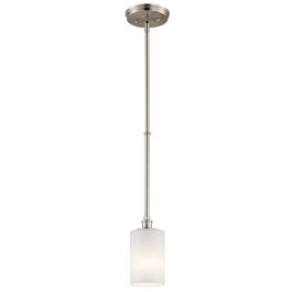 Brushed Nickel Pendant Light Kit with Metal Chain 860790 - The