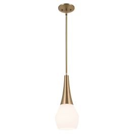 Kichler 52529CPZ Deela 1 Light 7 inch Mini Pendant in