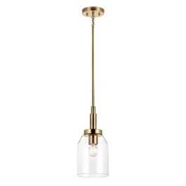 mnst　ライトベージュS Kichler 52725CPZ Madden 1 Light 7 inch Mini Pendant in