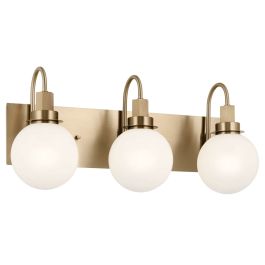 Kichler 55151CPZ Hex 3 Light 23 inch Bath Vanity Light in Champagne ...