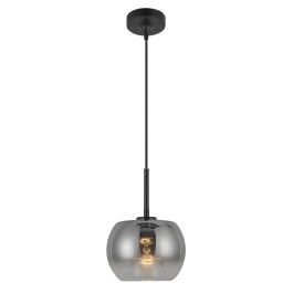 Kuzco Lighting PD57508-BK/SM Samar 1 Light 8 inch Mini Pendant in Black ...