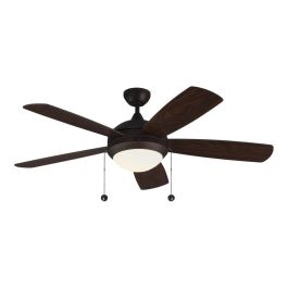 Visual Comfort Fan 5DIC52RBD-V1 Discus Classic 52 inch 5 Blade LED