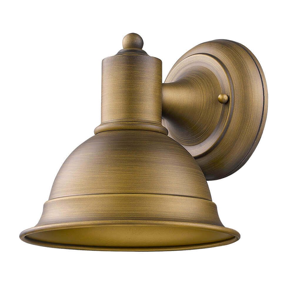 Acclaim Lighting 1500RB Colton 1 Light 8 Inch Tall Outdoor Wall Light In  Raw brass, image size:1000x1000
