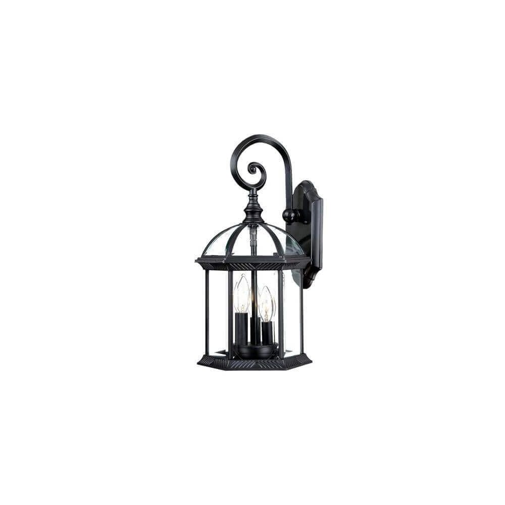 Acclaim Lighting-5276BK-Dover - One Light Outdoor Hanging Lantern  Matte Black Finish with Clear